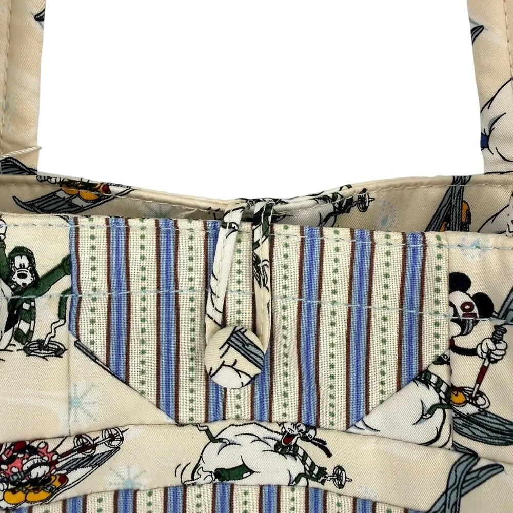 Vera Bradley Disney Small Hathaway Tote Ski Weekend Mickey Mouse Quilt Patchwork